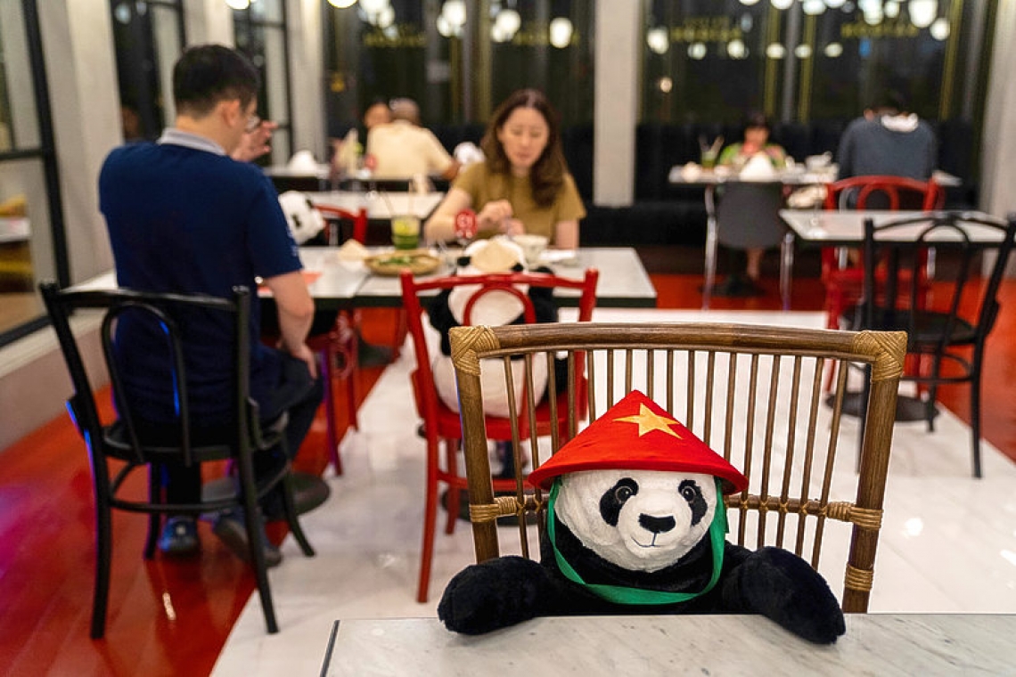 Panda dolls kick pandemic blues for Thailand diners